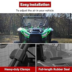 XUTVOTOR Full Windshield for Kawasaki Teryx KRX