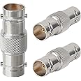 MOOKEERF 3PCS SDI Connector BNC Adapter 75 Ohm BNC Female to Female Barrel Connector for HD-SDI/3G-SDI/4K/8K SDI Video Camera