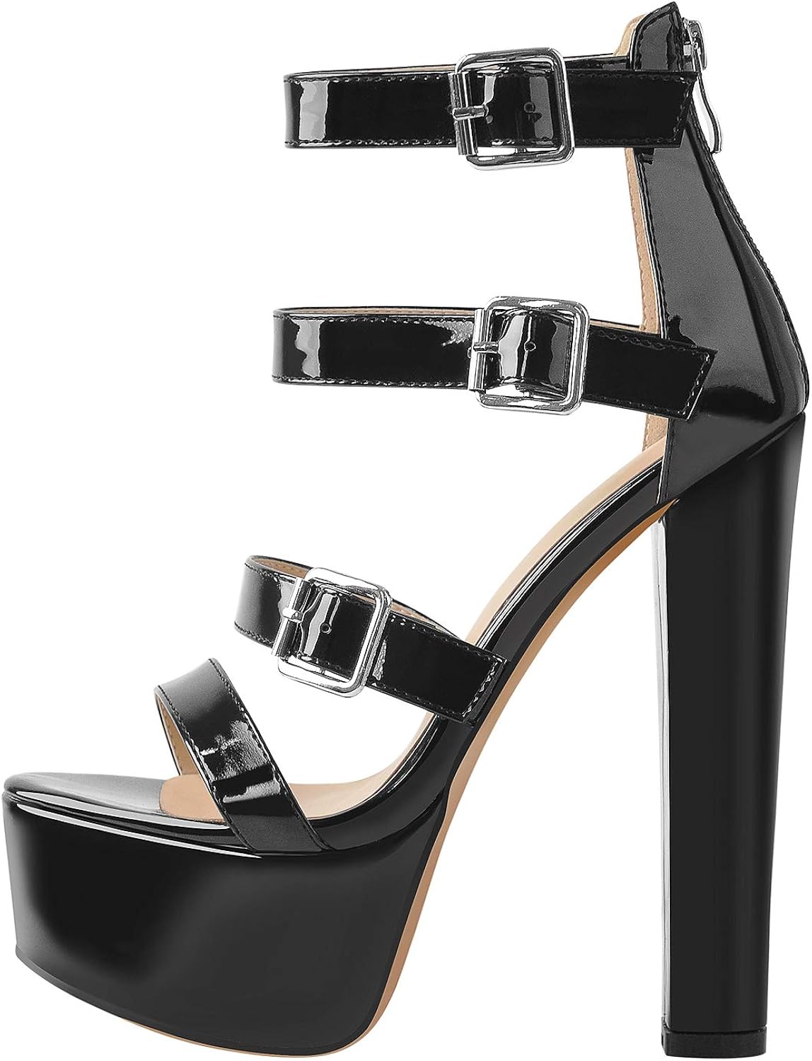 white basic platform trainers with black heel detail