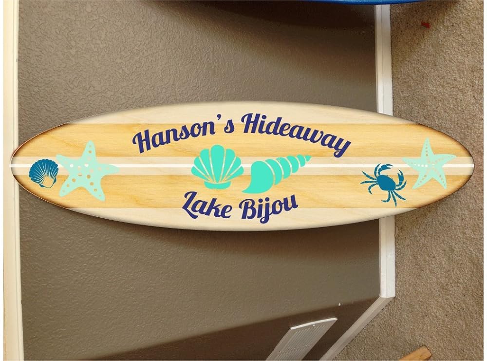 5' wall hanging surf board surfboard decor