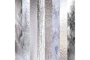 SUN AND MOON STAINED GLASS CLEAR TEXTURED Glass Variety (6" x 8") Pack 8 Sheets Stained Glass