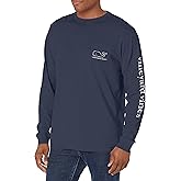 vineyard vines Men's Long Sleeve Vintage Whale Pocket T-Shirt