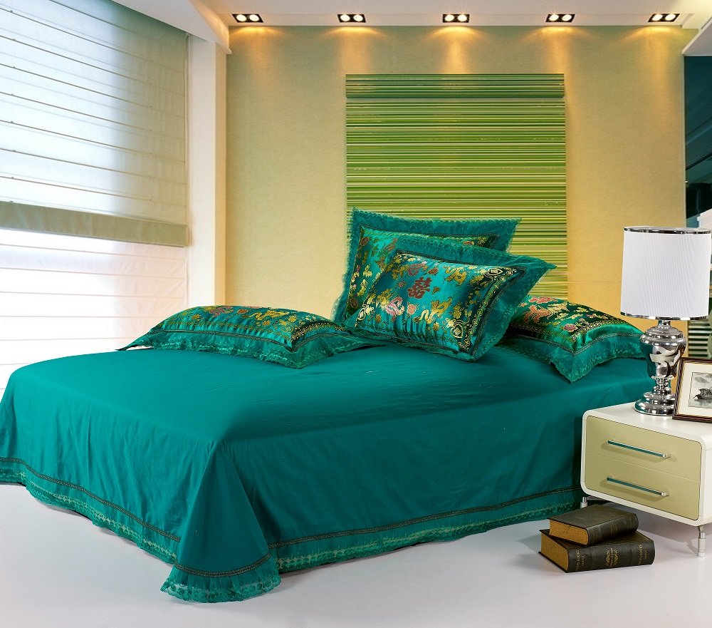 Chinese Dragon and Phoenix Bedding Sets Red Embroidery ...