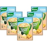 Knorr Goracy Kubek Hot Cup Instant Cheese Soup with Croutons, 22 g (Pack of 5)