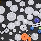 Akozon 78pcs Plastic Gears Pulley Belt Worm Rack Kit DIY Set Shaft Accessories view 5