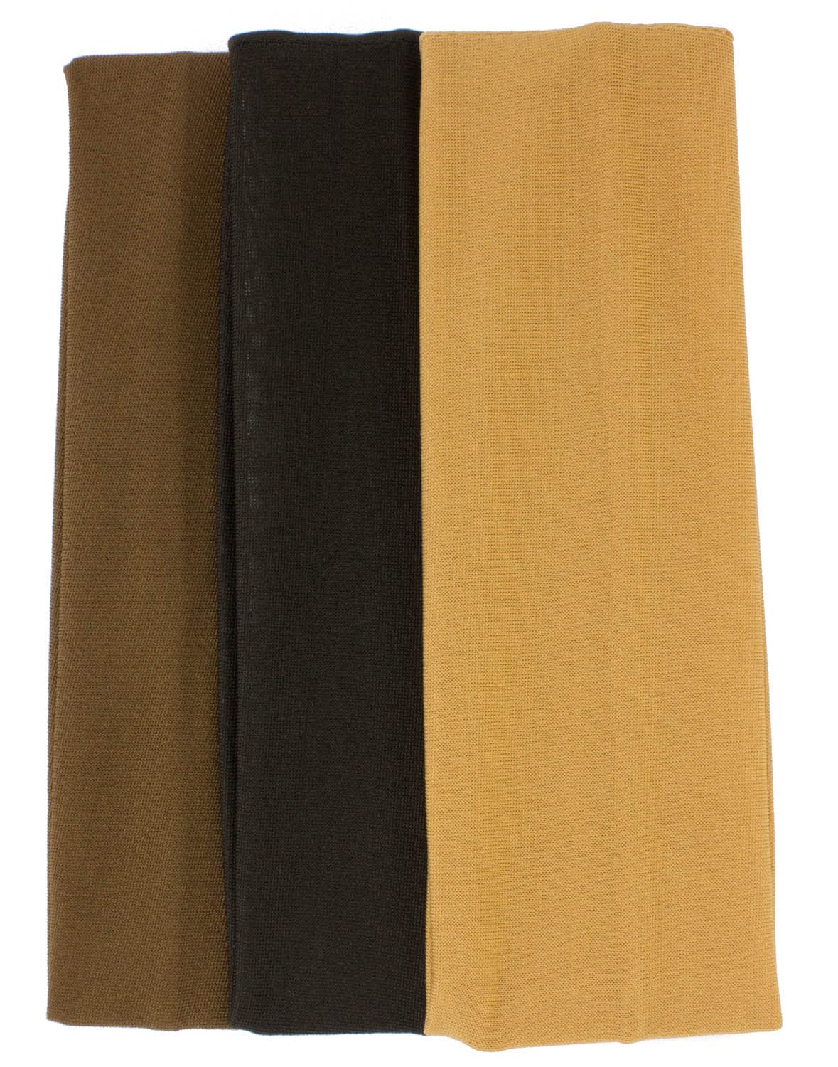 Mytoptrendz® Womens Yoga Stretch Headbands Girls Fashion Kylie Hair Bands for 3 pack Wide Soft Fabric Bandeau Head Bands for Mens Sports Accessories (Brown assorted, 7cm)