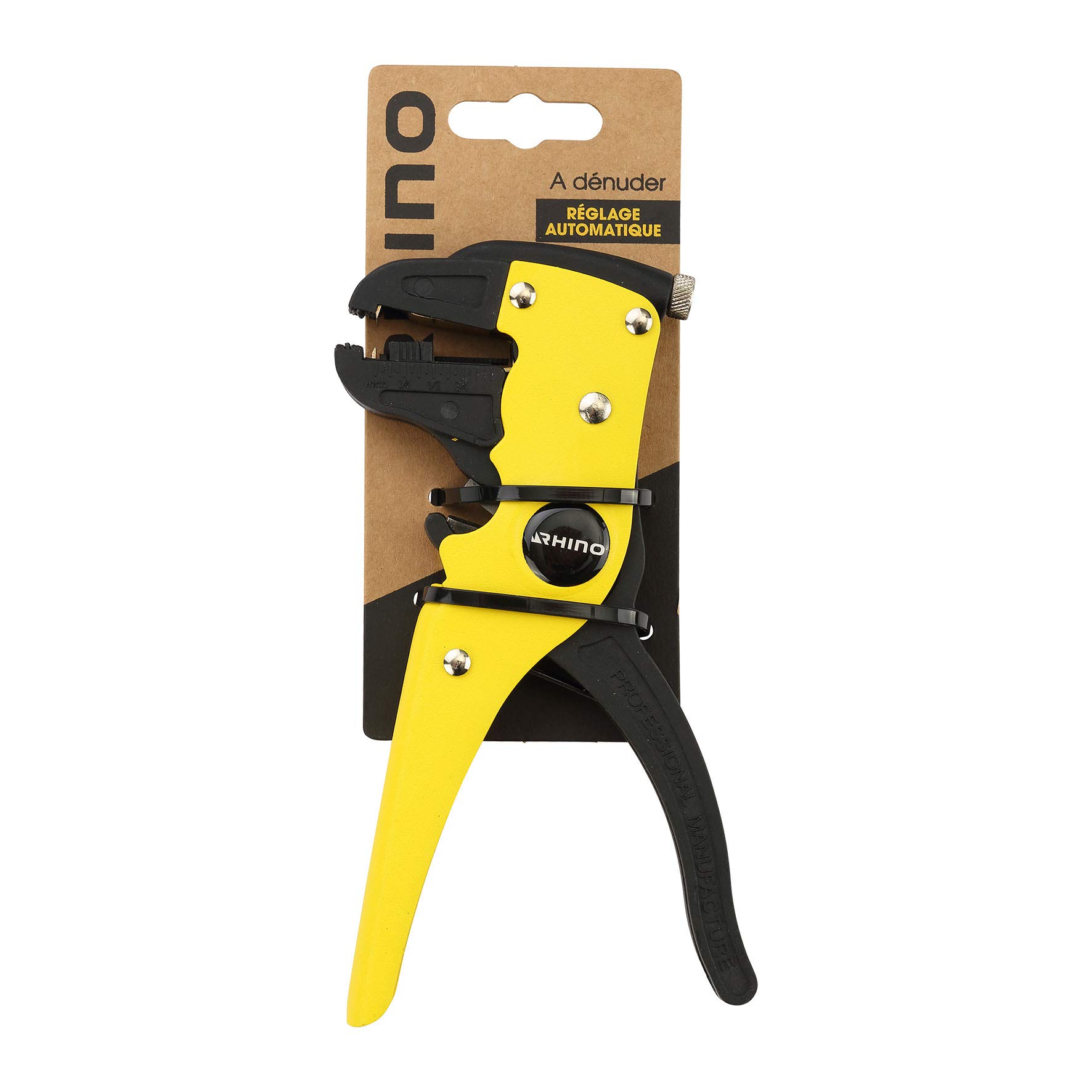 RHINO Automatic Cable Stripper Wire Stripper Automatic Wire Stripper Ergonomic Handle Strips Most Cables on The Market High Quality