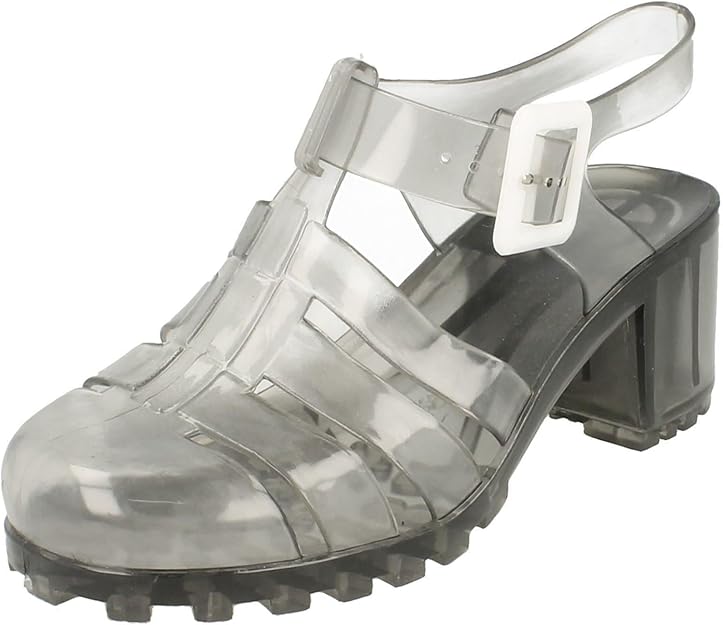 girls heeled jelly shoes