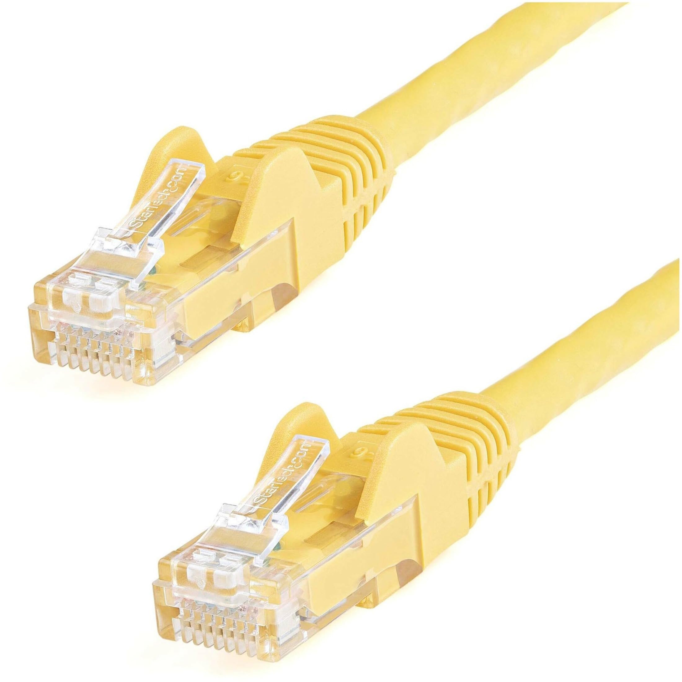 StarTech.com 15ft CAT6 Ethernet Cable - Yellow CAT 6 Gigabit Ethernet Wire -650MHz 100W PoE++ RJ45 UTP Category 6 Network/Patch Cord Snagless Fluke Tested UL/TIA Certified (N6PATCH15YL)
