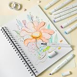 Ohuhu A4 Mixed Media Sketchbook 200gsm 124 Pages Spiral Bound view 7