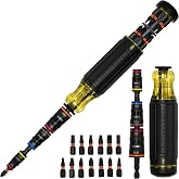 Klein Tools 32303HD 20-in1 Impact Driver Set, SAE Sizes | Impact Rated Sockets and Screwdriver Tool with Phillips, Slotted, Square and Torx Tips