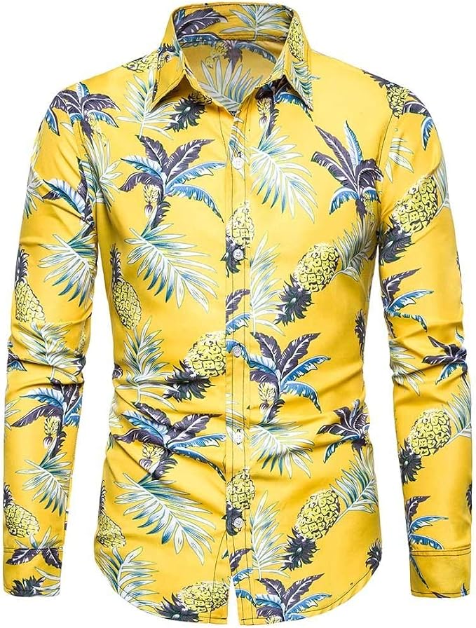 Chemise Hawaïenne Homme APTRO - Sans Repassage - Polyester Respirant - Tailles S à 5XL - Motifs Funky