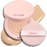 HINCE Cover Master Pink Cushion - Lightweight, High Coverage, 72H Long Lasting Cushion Foundation, Glow&amp;Matte Hybrid, 0.38 fl.oz. (PURE IVORY, 21)