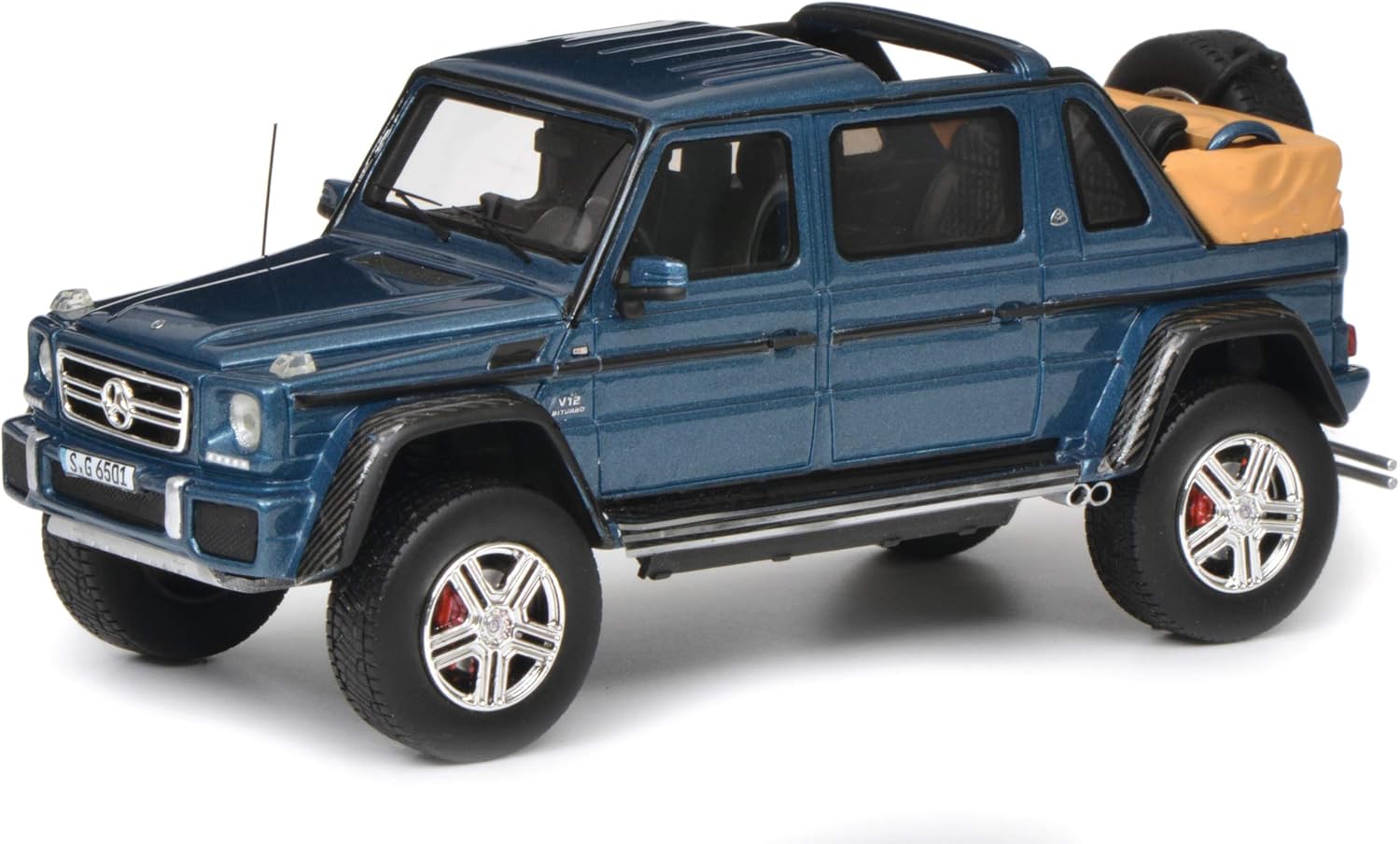 Amazon シュコー 1 43 メルセデス マイバッハ G650 ランドレー ブルー ミニカー ダイキャストカー おもちゃ