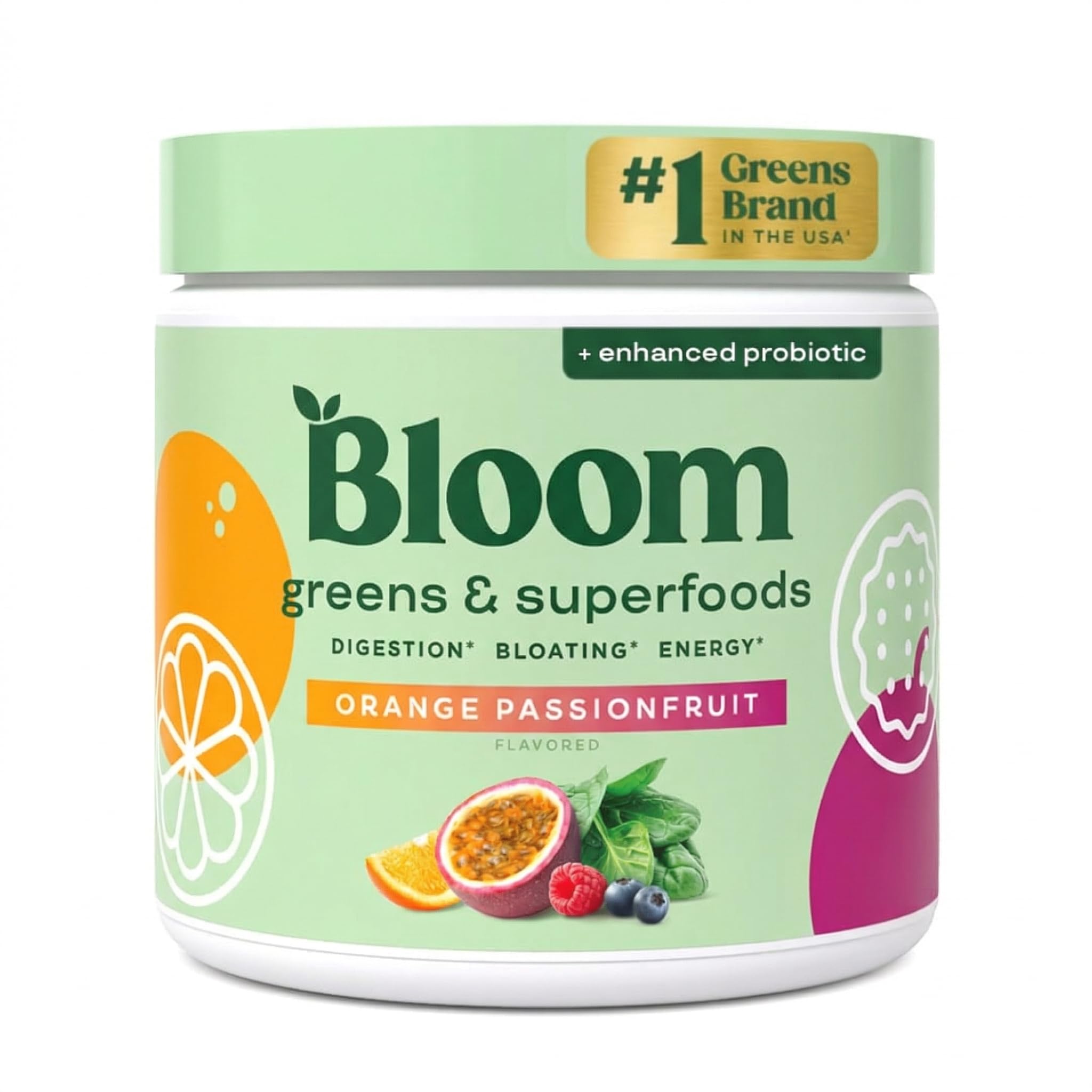 Bloom Nutrition Superfood Greens Powder, Digestive Enzymes with ...