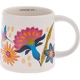 Karma, 14 oz Shelly Mug - Cute Coffee and Tea Mug - Ceramic Coffee Mugs for Women and Men, Choose Joy