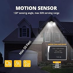 UME 19W LED Flood Light Motion Sensor Outdoor, 2