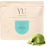 Yu Tea Decaf Organic Sencha Green Tea Powder, 100 Servings | Rich in Antioxidants, EGCG, &amp; L-Theanine | Pure Japanese First Harvest Leaf | Caffeine-Free &amp; Unsweetened | Resealable Pouch, 2.65 oz