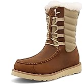 Twisted X Women's 8" Wedge Sole Boot, Round Toe, Oiled Saddle & Tan, 8.5 M