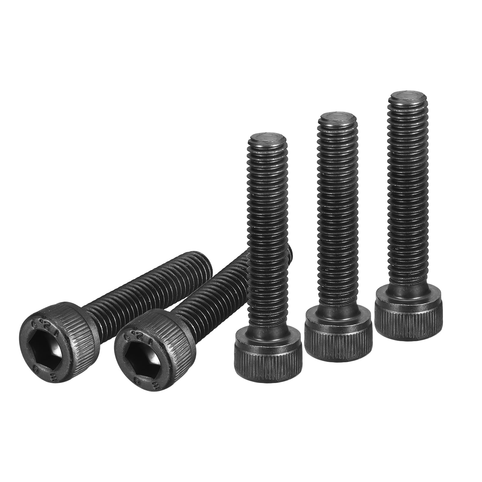 DTGN M6x30mm Socket Head Cap Screws Bolts, 25Pcs 12.9 Grade Alloy Steel, Metric Machine Hex Socket Screw, Hex Drive, Black Oxide Finish, UNC Coarse Thread Fully Threaded