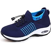 STUNAHOME Orthopedic Sneakers Breathable Women Walking Shoes Slip on Trainers Women's Comfortable Casual Ladies Athletic Shoe Thick Bottom