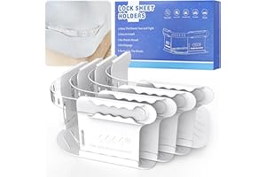 barsone Lock Bed Sheet Holder Keep Sheets Firm & Tight - Ultimate Bed Sheet Holder Straps/Bottom Sheet Fasteners Easy One-Time Installation for Corners, Place Heavy Duty Mattress Straps
