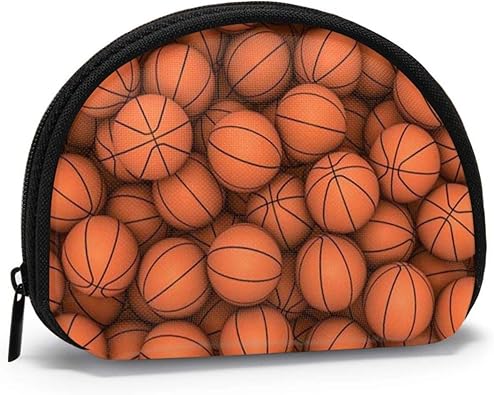 Amazon 小銭入れ ミニ財布 コインケース 小さい財布 人気 おしゃれ バスケットボール柄 半円型 多機能 カード入れ 手持ち レディース メンズ シューズ バッグ