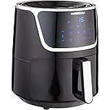 GoWISE USA GW22956 7-Quart Electric Air Fryer with Dehydrator & 3 Stackable Racks, Led Digital Touchscreen with 8 Functions +