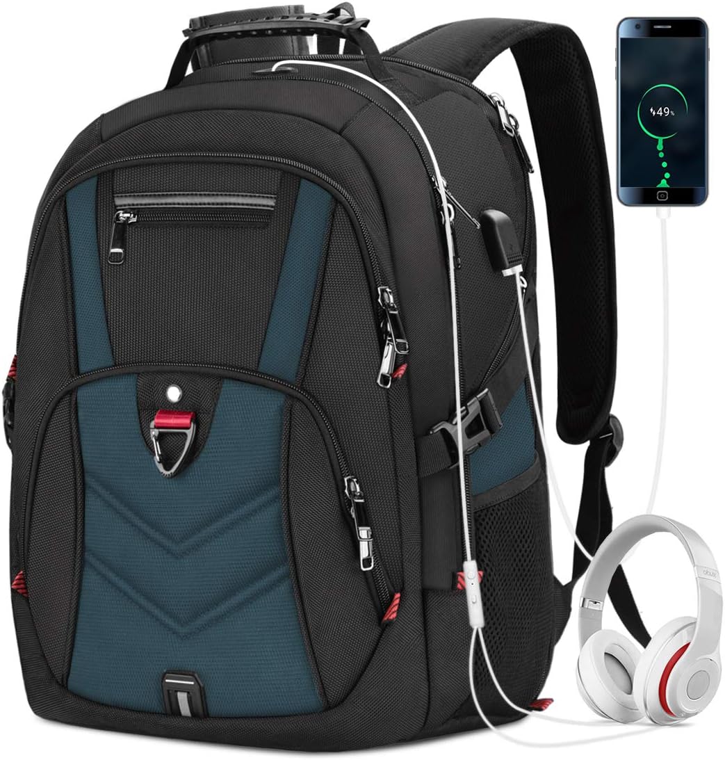 NEWHEY Laptop Backpack 17 Inch Large Travel Backpack Waterproof