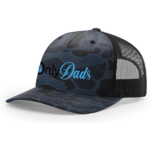 OnlyDads Hat - Leather Patch Trucker Snapback Cap, 7 Panel Baseball Hat For Men & Women, 50+ Color Options - View #5