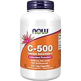 NOW Foods Supplements, Vitamin C-500 Calcium Ascorbate, Antioxidant Protection*, 250 Veg Capsules