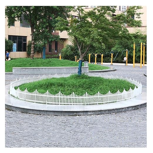 ZHANWEI Valla de jardín Bordura de jardín Blanco Césped Fronteras ...