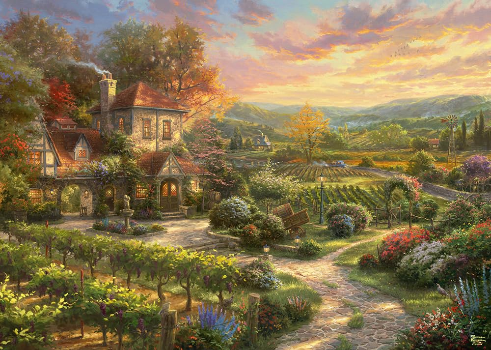 Schmidt Spiele | Thomas Kinkade: In the Vineyards (2000pc) | Puzzle | Ages 12+ — image 1