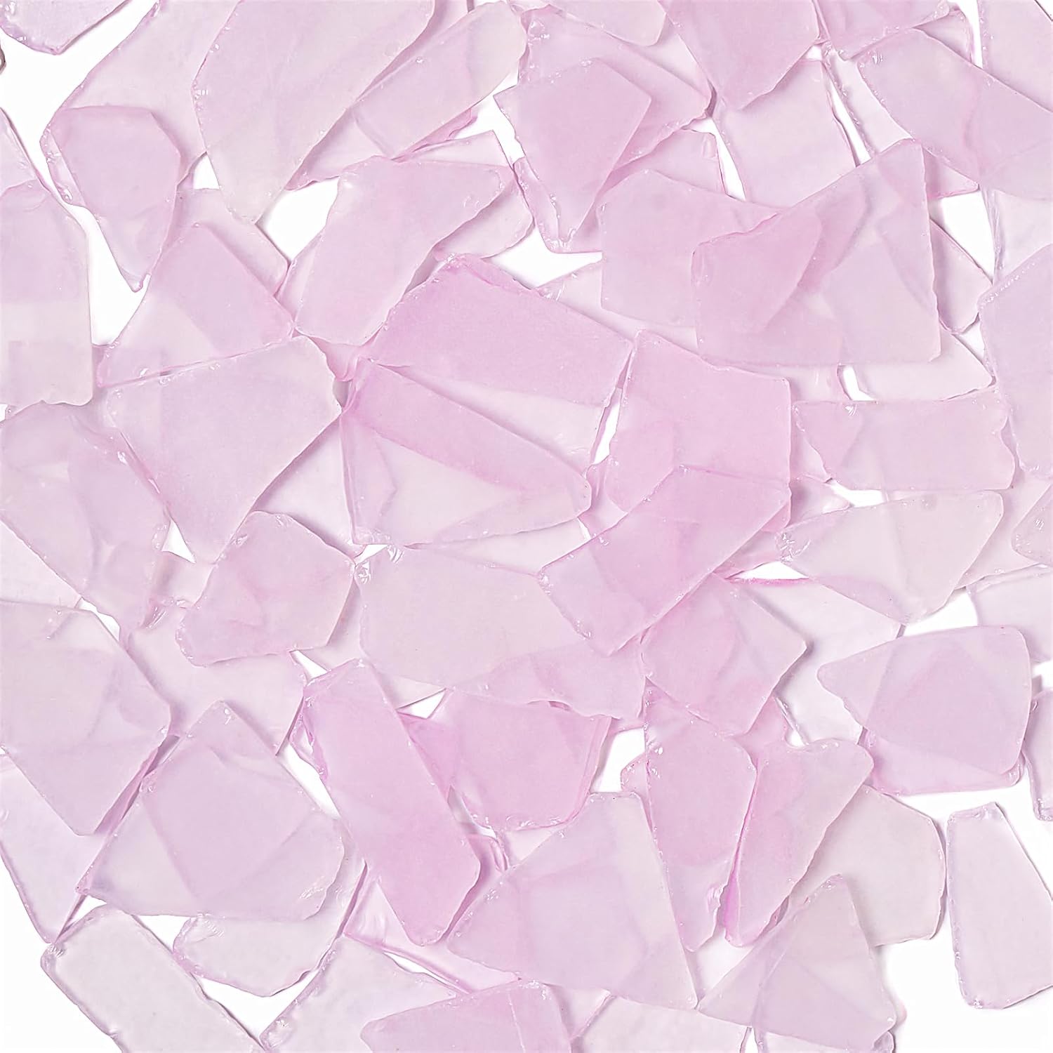 Vase Fillers - Versatile Sea Glass for Crafts - 16oz Pink Frosted Dyed Seaglass Pieces for DIY, Vase Filler, Art Craft Supplies, Beach Wedding, Home Decor