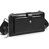 UEIRY RFID Crossbody Wallet Wristlet Purse for Women,Vegan Leather Small Clutch with Phone Pocket Multiple Credit Card Slots