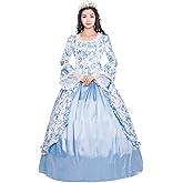 Gothic Lolita Gothic Victorian Dress Party Costume Masquerade Women's Girls' Costume Red Vintage Cosplay Ball Gown (XL, Image Color 11)