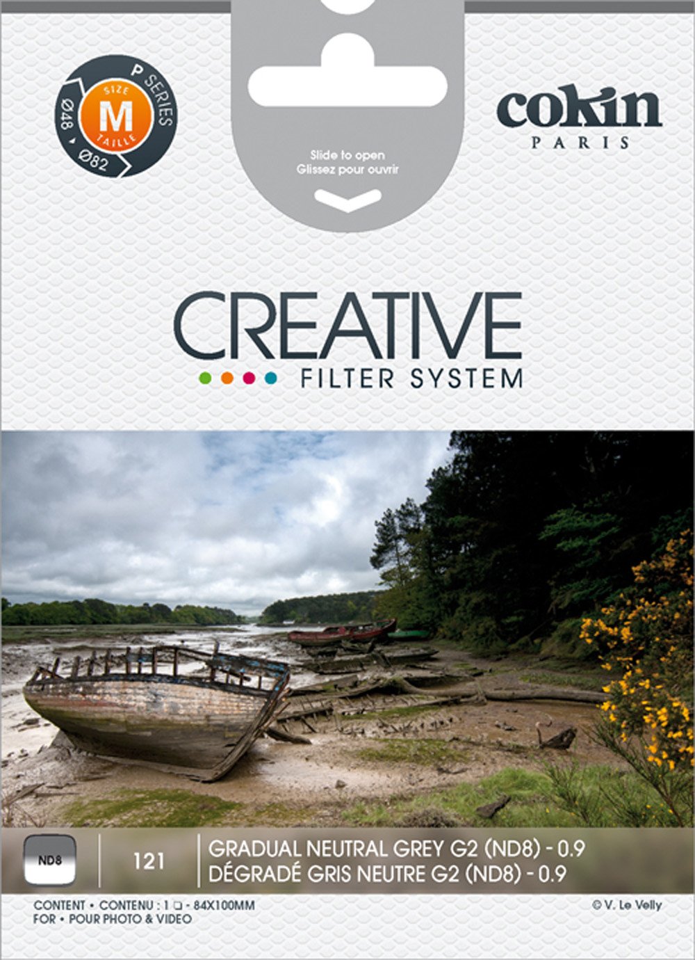Cokin P121 Grad Grey G2 (ND8) Square Filter