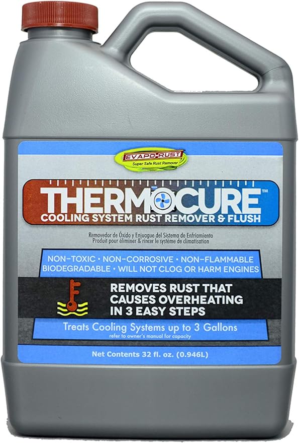 Amazon Com Thermocure Coolant System Rust Remover Safely Removes The Rust From Cars Cooling System 32 Oz Bottle Automotive