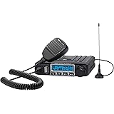 MXT115, 15 Watt GMRS MicroMobile Two-Way Radio - 8 Repeater Channels, 142 Privacy Codes, NOAA Weather Scan + Alert & External Magnetic Mount Antenna (Single Pack) (Black)