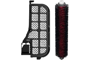 RGKUTI 2 Sets Suction Station Water Filter with Removable Sieve Replacement Parts Compatible S8 Pro Ultra for Roborock S8 Pro Vacuum Cleaner, 1 Water Filter, 1 High-Speed Cleaning Brush Parts Accessories