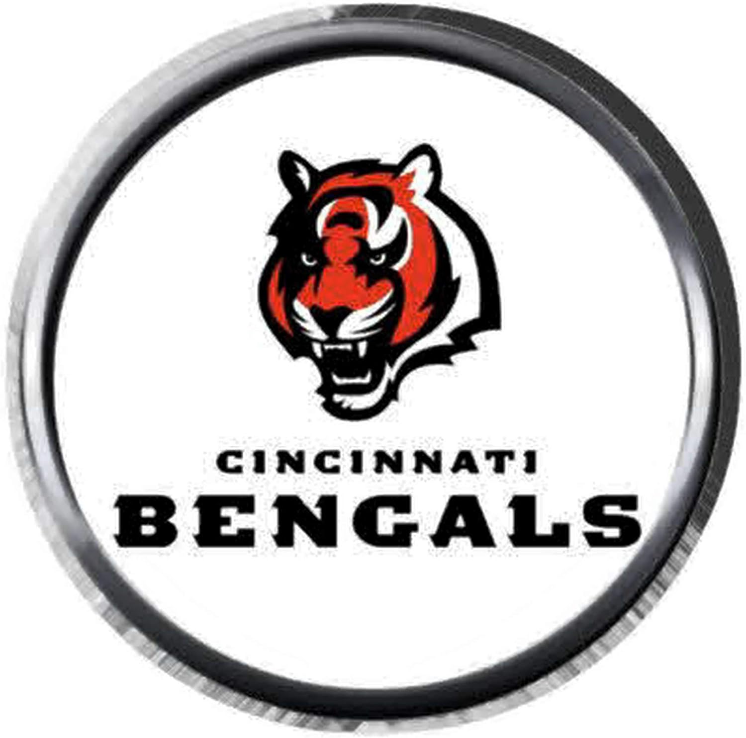 Amazon Com Cincinnati Cool Bengals Fan Tiger Nfl Football Logo 18mm 20mm Snap Jewelry Charm Jewelry