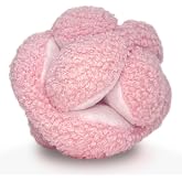 Glory To Dog Pink Snuffle Knot Interactive Dog Toy 4&rdquo; Puzzle Ball | 8 Squeakers &amp; Crinkle &ndash; Treat Hiding Enrichment Toy for Puppy &amp; Small Breed Dogs &ndash; Durable Plush Sensory Play &amp; Stimulation
