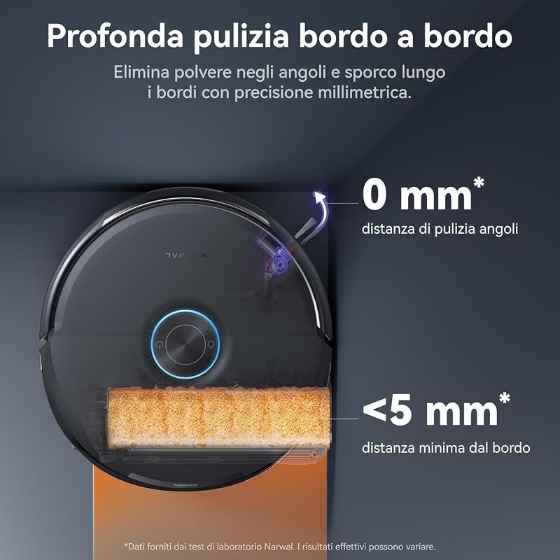 Flow 2 Robot Aspirapolvere Lavapavimenti con FlowWash Track Mop,Nero — foto 4 di 8
