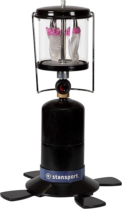 Amazon Com Stansport 2 Mantle Propane Lantern Black Standard Sports Outdoors