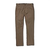 Volcom Men's Frickin Modern Fit Stretch Chino Pant, Mushroom 1, 33W x 32L