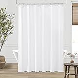 Extra Long White 96 Inch Shower Curtain Linen