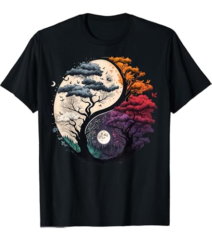 Amazon.com: Yin Yang Symbol Retro 90s Design Fun yin and yang T