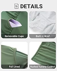 Women Green Palm Tree Tankini Swimsuits with Shorts