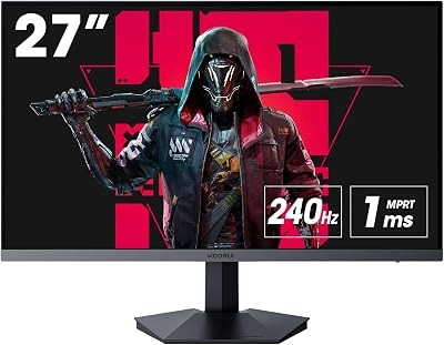 KOORUI 27 Inch 240Hz Gaming Monitor FHD 1080P 1ms VA Adaptive Sync HDMI DP