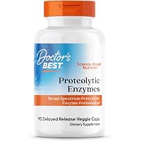 Digestive Enzymes Doctor's Best Serrapeptase 40.000 SPU (Serrapeptase), 90 Ascorbinsäure 5 Kg